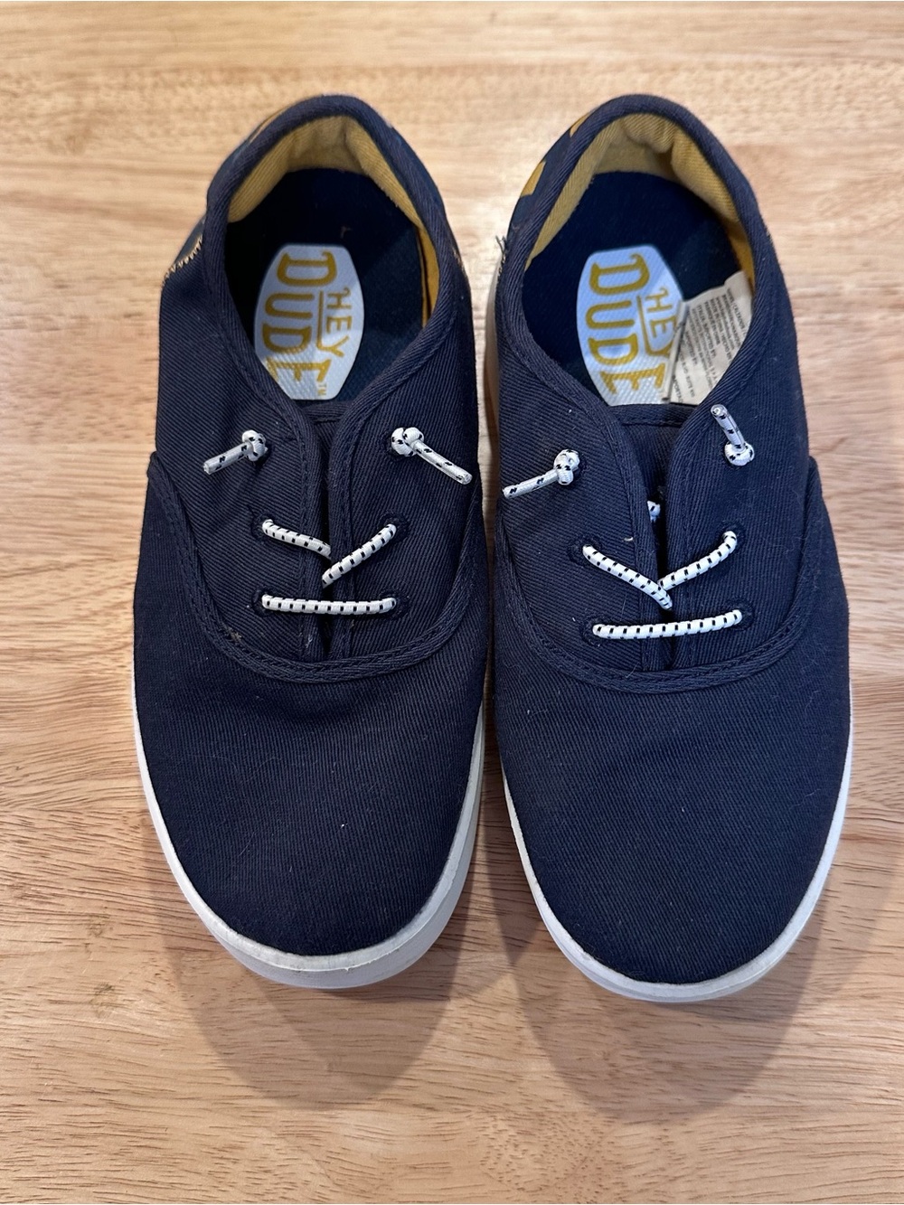 Hey Dude Conway Desert Youth Navy Canvas Slip-Ons 3
